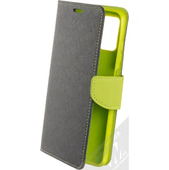 Pouzdro na mobilní telefon 1Mcz Fancy Book Alternativní flipové pouzdro pro Samsung Galaxy A03s modrá limetkově zelená (blue lime)