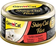 GimCat ShinyCat Adult konzerva Filet Tuna/Salmon 70 g