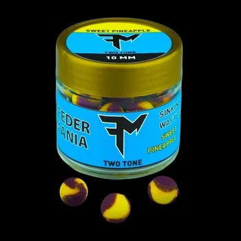 Boilies Feeder Mania Sinking Wafters Two Tone 10 mm Sweet Pineapple