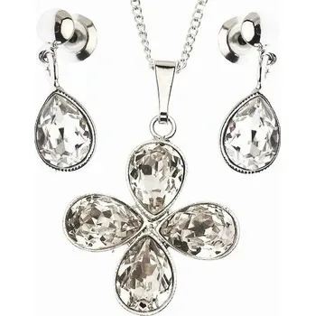 Souprava šperků Souprava ČTYŘLÍSTEK Swarovski Rh