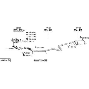 Katalyzátor katalyzátor výroba AS/BM Bosal 99-339A