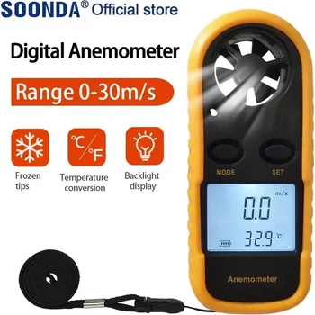 Anemometr Anemometr měřič rychlosti větru + teploměr