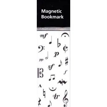 Doplněk ke knize Vienna World Záložka do knihy magnetická - hudební symboly