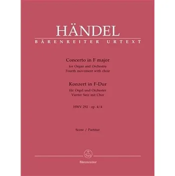 Koncert pro varhany a orchestr F dur, HWV 292 - op.4/4