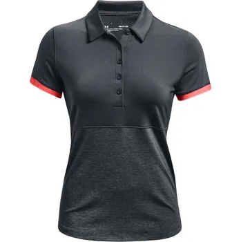Dámské tričko Under Armour Zinger Point SS dámské golfové triko, tmavě šedé