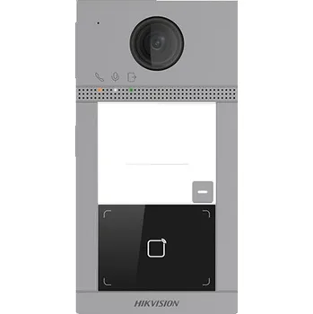 IP kamera HikVision DS-KV8113-WME1, 1 tlačítková IP dveřní stanice - videotelefon WiFi pro vyzvánění, hlasovou komunikaci a sledování prostoru před stanicí pomocí aplikace na vašem mobilním telefonu