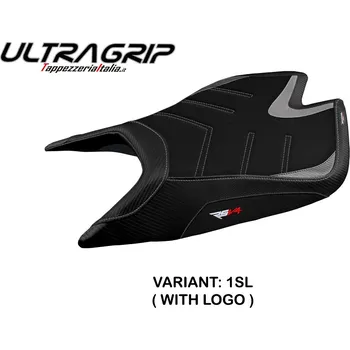 Moto sedlo TPZ Italia potah sedla Aprilia RSV4 (21-23) Leon ultragrip model potah sedla: s logem 1SL (silver)