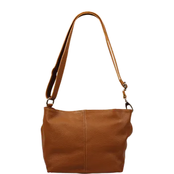 Kabelka NovaKabelka.cz Kožená italská crossbody kabelka Batilda Marrone