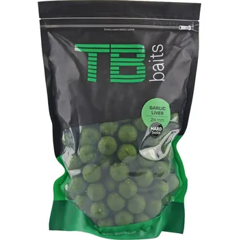 Boilies TB Baits Hard (vytvrzené) Boilie Příchuť: Garlic Liver 28mm/250g