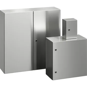 Racková skříň WME-X-060803 Jednodveřový rozvaděč inTeg, v. 600mm, š. 800mm, h. 300mm, IP66, nerez ocel