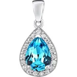 Stříbrný přívěsek ORIANNA se syntetickým Topazem LPS0341PBT