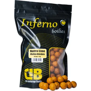 Carp Inferno Boilies Nutra Line 20 mm/1 kg, malina/broskev