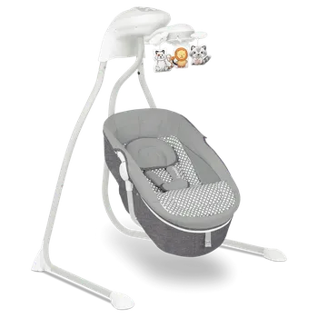 Dětská houpačka Houpačka 2v1 Henny - Tmavě šedá