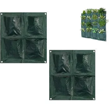 Květináč Deminas | DVOJBALENÍ - Závěsný textilní květináč na zeď