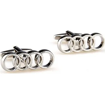 Manžetový knoflíček Manžetové knoflíčky Audi Stříbrná