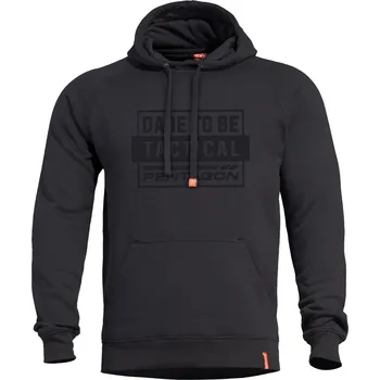 Pánská mikina Pentagon® Tactical Mikina Phaeton Dare To Be Tactical Pentagon®, Barva: Černá, Velikost: 3XL