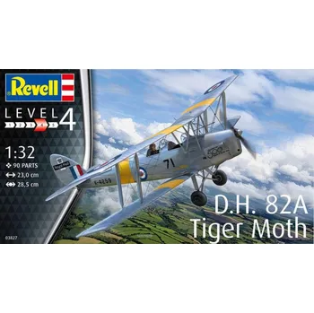 Plastikový model Revell letadlo D.H. 82A Tiger Moth 1:32 03827
