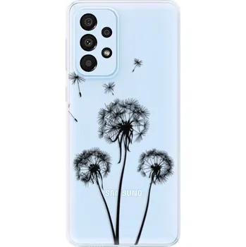 Pouzdro na mobilní telefon Odolné silikonové pouzdro iSaprio - Three Dandelions - black - Samsung Galaxy A33 5G
