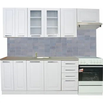 Kuchyňská linka Kuchyňská sestava light grey/bílá alpská 240 EMPORIUM