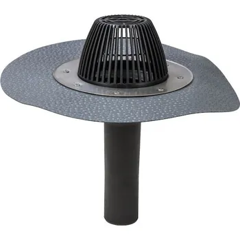 VILPE AM RAL 7015 střešní vpusť PVC Ø 75, tmavě šedá 