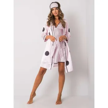 Dámské noční prádlo Dámská souprava noční s puntíky DOTS světle růžová