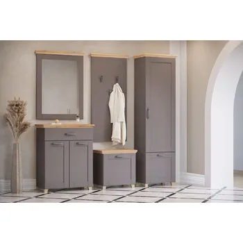 Předsíňová stěna Sestava předsíňová dub artisan/šedá CONTEMPO