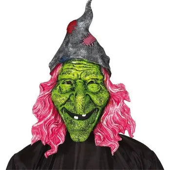 Karnevalová maska Fiestas Guirca Čarodějnice s růžovými vlasy