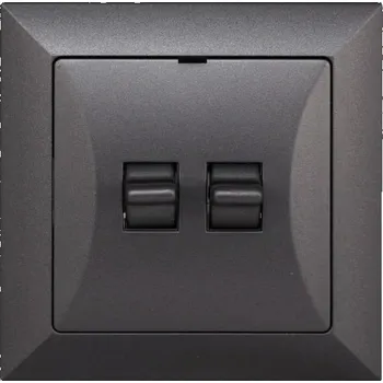 Stavebniny Timex Vypínač RETRO č.5 grafit