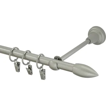 Garnýž Garnýž kovová 130 cm jednořadá 16 špice matná stříbrná