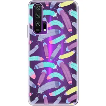 Pouzdro na mobilní telefon Odolné silikonové pouzdro iSaprio - Feather Pattern 01 - Honor 20 Pro