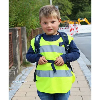 reflexní vesta Dětské pončo s vysokou viditelností oranžová XS 76P10023500