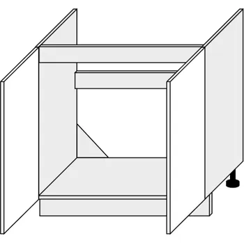Kuchyňská skříňka ArtExt Kuchyňská skříňka spodní dřezová, D8Z / 80 Rimini Barva korpusu: Grey