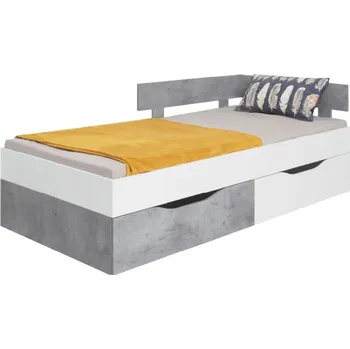 Postel Meblar Postel SIGMA SI15 | 90 x 200 cm Barva: bílá/beton