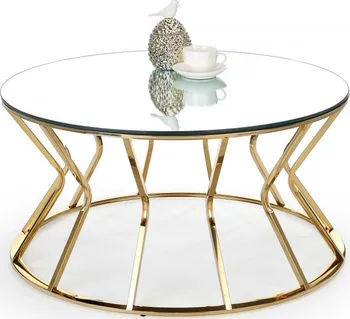 Konferenční stolek Halmar Afina 90 cm zlatý