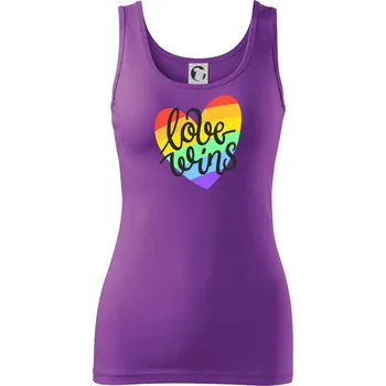 Love wins srdce - Dámské tílko - XS ( Fialová )