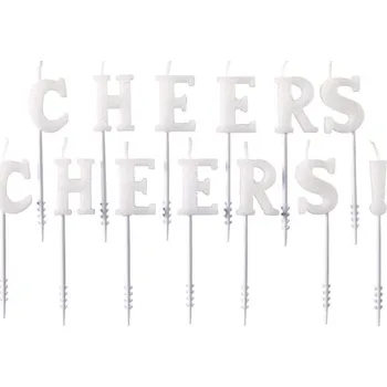 Dortová svíčka Amscan Svíčky Cheers Cheers! 13ks 7,5cm