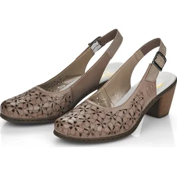 Dámské polobotky Dámská vycházková obuv 40981-64 Rieker béžová Barva: beige, Velikost: 42