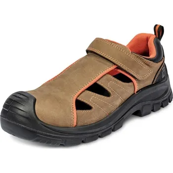 Pracovní obuv Cerva DERRIL MF S1P SRC Pracovní sandále hnědé 43 0203013375043