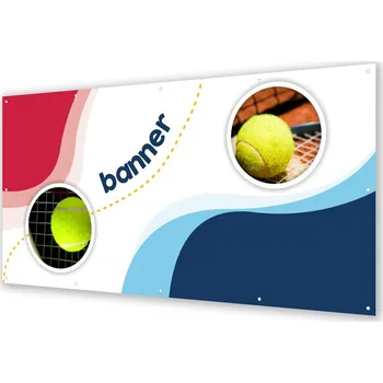 Kvalitní litý banner s potiskem a s očky, rozměr 2000 x 1000 mm