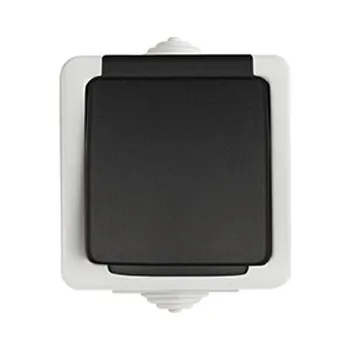 Elektrická zásuvka KANLUX TEKNO Zásuvka s ochranou kontaktů Černá