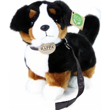plyšák Plyšový pejsek Bernský salašnický s vodítkem 23 cm (plyšák pes)