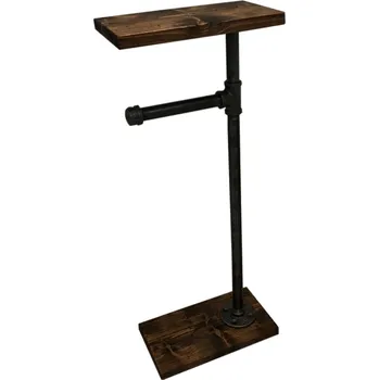 Stojan na toaletní papír Boru ořech/černý