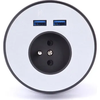 Elektrická zásuvka Office Pro Panel zásuvkový do desky stolu PGCZ 022