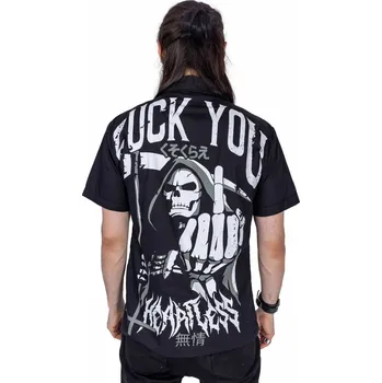 Pánská košile košile pánská Heartless - F U REAPER - BLACK - S