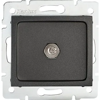 Elektrická zásuvka KANLUX DOMO Ekvipotencionální zásuvka - grafit