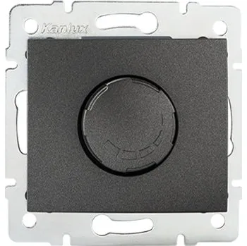 vypínač KANLUX DOMO Otočný stmívač 500W s filtrem - grafit