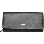 Luxusní černá kožená peněženka Marta Ponti no. P004