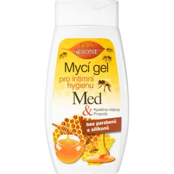 Intimní hygienický prostředek Bione Cosmetics Med + Q10 gel pro intimní hygienu s mateří kašičkou 260 ml
