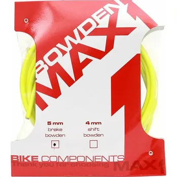 Lanko pro jízdní kolo Brzdový bovden Max1 s teflonem průměr 5 mm fluo žlutá