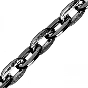 Řetízek Řetízek gunmetal, 2,7x3,5 mm (100m)